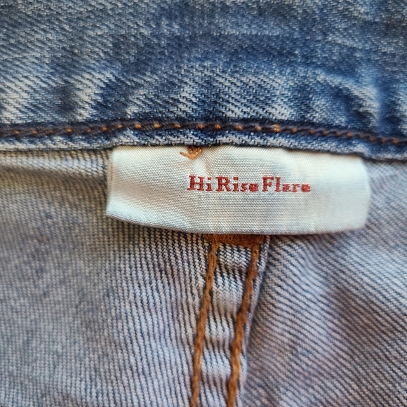 Levi's Red Tab High Rise Flare Cut Blue Jeans, Size: Medium (12), Color: Blue - Picture 6 of 14